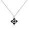 Серебряное колье с ониксом и фианитами (арт. 7507/2488/15о) – изображение 1