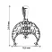 Серебряная подвеска Лунница без камней (арт. 7903/3268-ч) – изображение 2