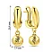 Золотые серьги-подвески Francelli (арт. 1091319ж) – изображение 5