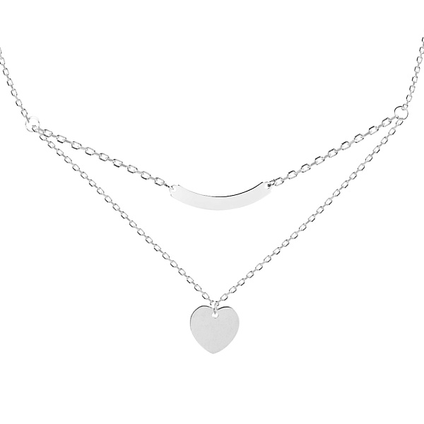 Колье из серебра «Сердечко» (арт. 7507/997) – изображение 1