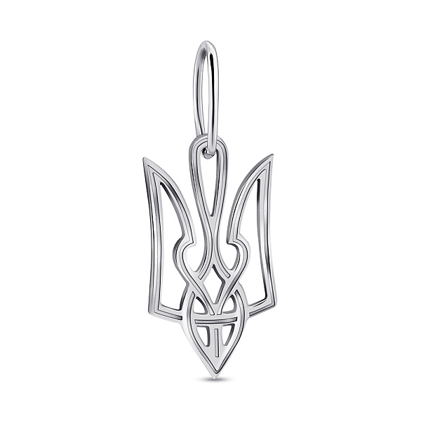 Срібний підвіс Герб України (арт. 7903/А001/2пю) – зображення 1