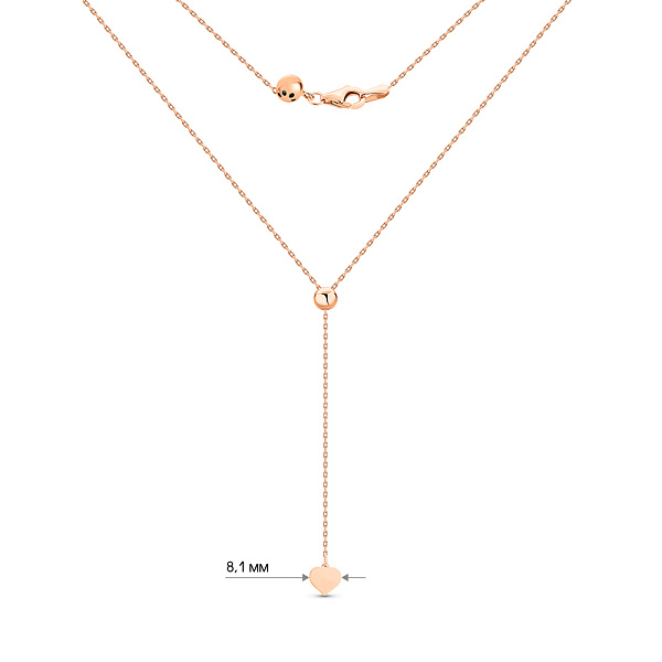 Колье Fly из красного золота (арт. 352381) – изображение 4