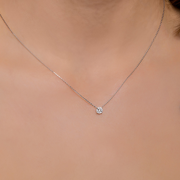 Золоте кольє з діамантами (арт. Ц341645005б) – зображення 3