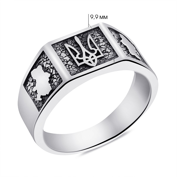 Печатка из серебра Герб Украины-Трезубец (арт. 7906/2070) – изображение 5