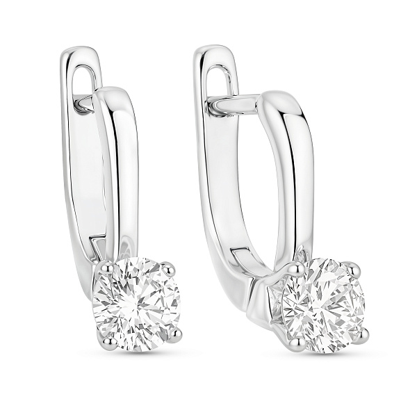 Серьги из серебра с фианитами (арт. 7502/101217) – изображение 1