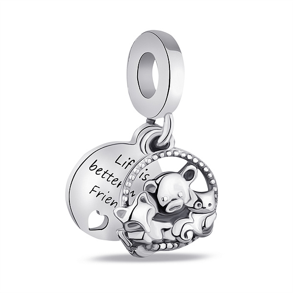 Серебряный шарм Звери (арт. 7903/3793) – изображение 1
