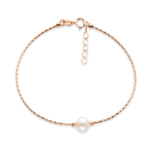 Браслет Orbit из красного золота с жемчугом (арт. 323336прлб) – изображение 1