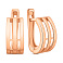 Золотые серьги без камней (арт. 110165) – изображение 1