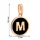 Кулон из красного золота Буква М (арт. 440989еч) – изображение 3