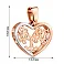 Кулон з червоного золота Сердечко (арт. 440709) – зображення 3
