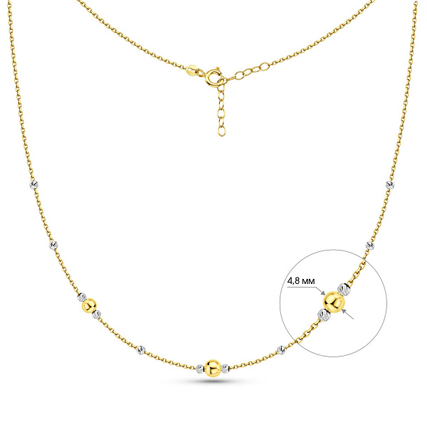 Колье из желтого и белого золота (арт. 352604жб) – изображение 6