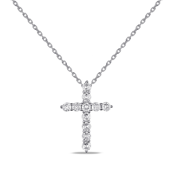 Колье из серебра Крестик с фианитами (арт. 7507/1688) – изображение 1