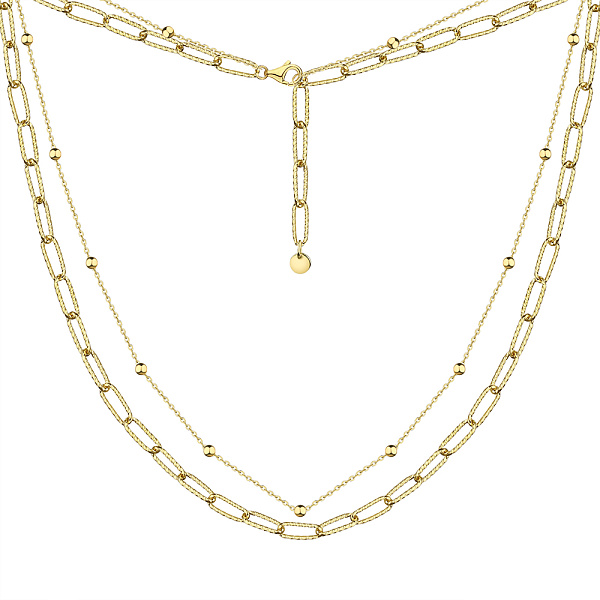 Серебряное колье с желтым родированием Trendy Style (арт. 7507/2012ж) – изображение 2