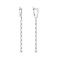 Серебряные серьги-подвески с фианитами (арт. 7502/10550) – изображение 1