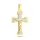 Золотий хрестик без каменів (арт. 501607жбм) – зображення 1