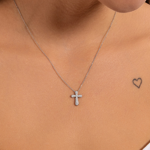 Золотое колье с бриллиантами (арт. Ц28152060б) – изображение 4