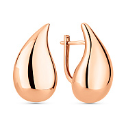 Фото Золотые серьги Капля (арт. 1101233)