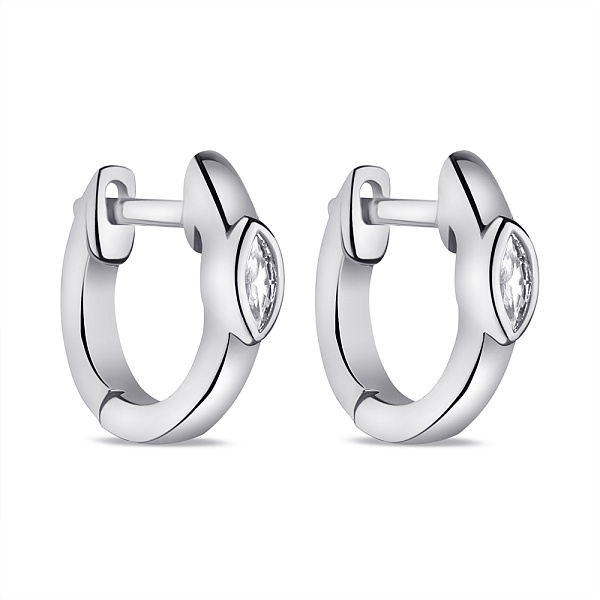 Серебряные серьги с фианитами (арт. 7502/9618/10) – изображение 1