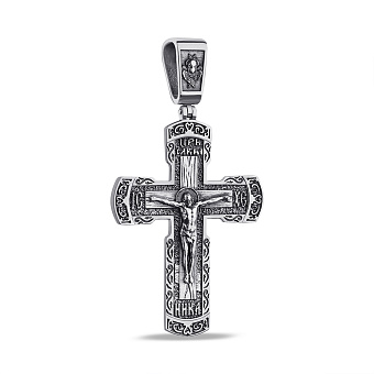 Серебряный крестик без камней (арт. 7904/А228пю)