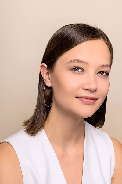 Золотые серьги-кольца (арт. 109965/55) – изображение 5