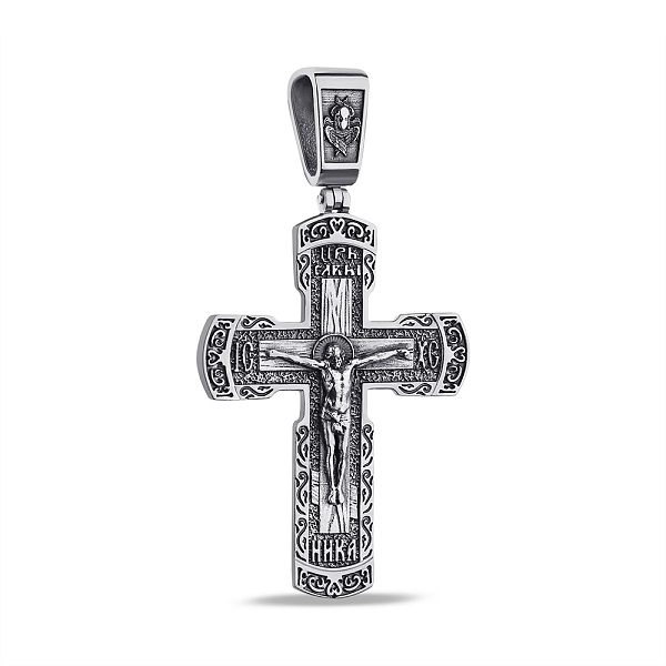 Серебряный крестик без камней (арт. 7904/А228пю) – изображение 1