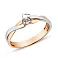 Золота каблучка з діамантом (арт. К011044а) – зображення 2