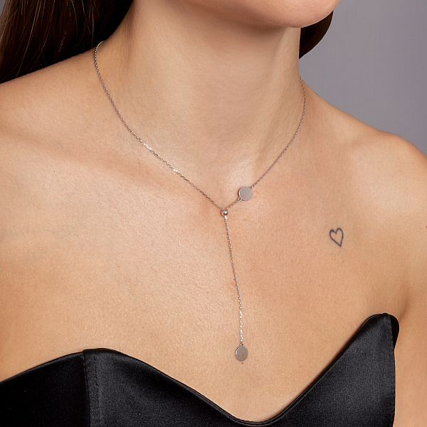 Колье FLY из белого золота (арт. 352692/8б) – изображение 4