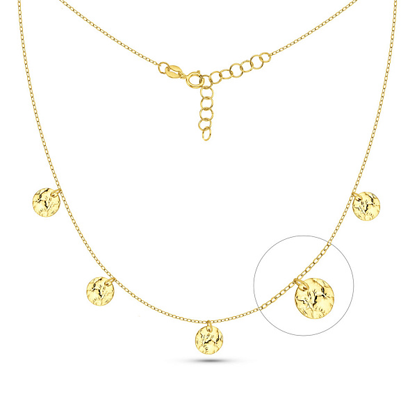 Золоте кольє Монети з підвісками (арт. 352613ж) – зображення 1
