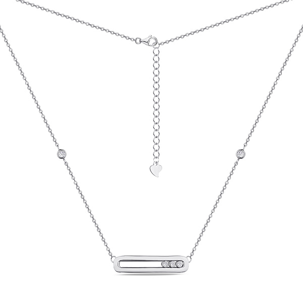 Колье из серебра с фианитами (арт. 7507/574) – изображение 2