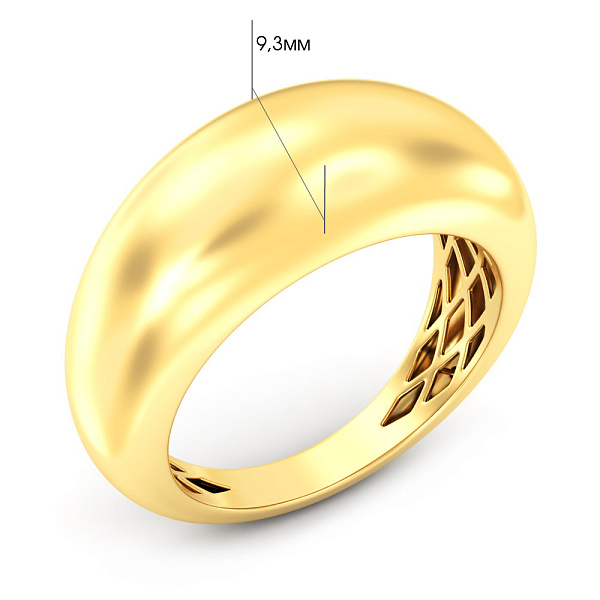 Кольцо из желтого золота Francelli (арт. 1401091ж) – изображение 4