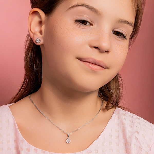 Колье из серебра с эмалью (арт. 7507/2005ер) – изображение 4