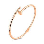 Фото Золотой браслет Гвоздь без камней (арт. 340020)