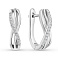 Серьги из серебра с фианитами (арт. 7502/10054) – изображение 1