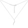 Серебряное колье с подвеской с фианитами (арт. 7507/2691)