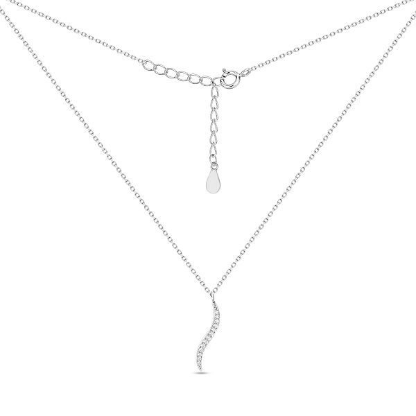 Серебряное колье с подвеской с фианитами (арт. 7507/2691) – изображение 1
