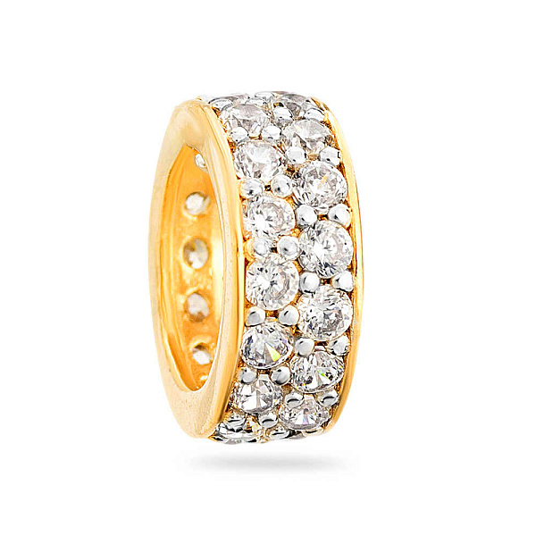 Шарм з жовтого золота з фіанітами (арт. 440464ж) – зображення 1