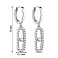 Серьги из серебра с фианитами (арт. 7502/4912) – изображение 2