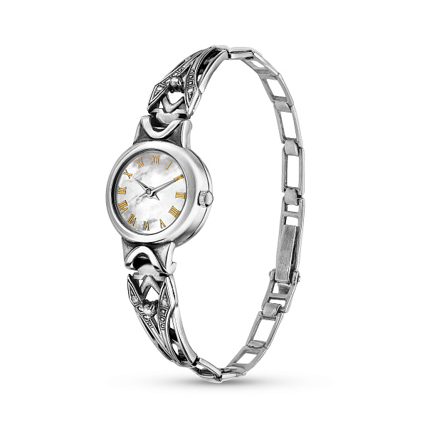 Серебряные часы с фианитами (арт. 7926/7100012/3) – изображение 1