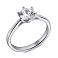 Серебряное кольцо с фианитом (арт. 7501/6190/2) – изображение 1