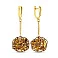 Золотые серьги с подвесками Francelli (арт. 106836жкр) – изображение 1