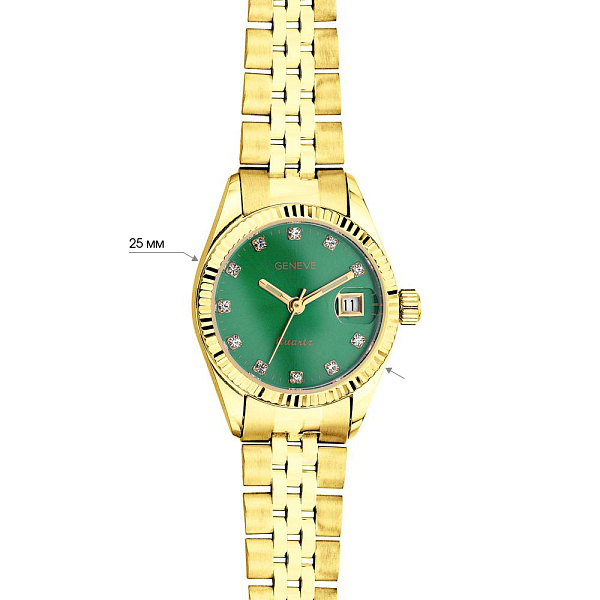 Часы из желтого золота с фианитами (арт. 260243жз) – изображение 3