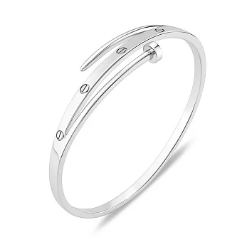 Серебряный браслет Гвоздь без камней (арт. 7509/2136835)
