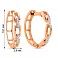 Серьги-кольца из золота с бриллиантами (арт. С011384005) – изображение 4