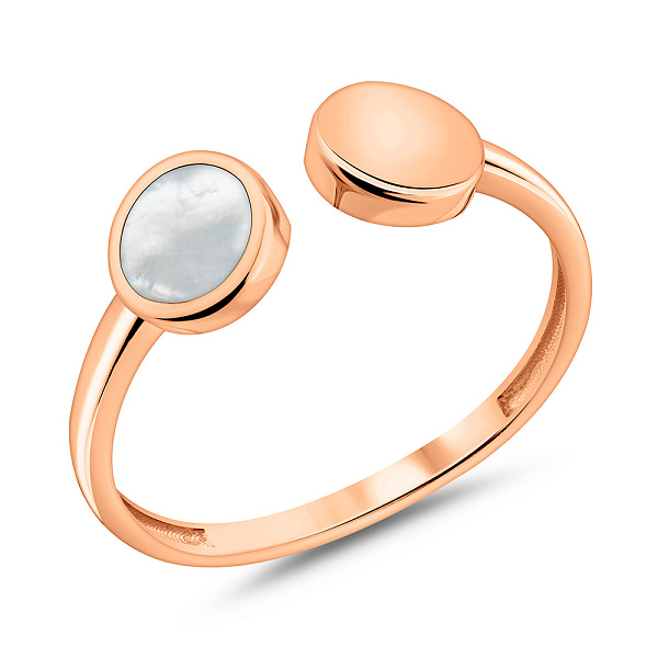 Золотое кольцо Лýна с эмалью (арт. 140934еп) – изображение 1