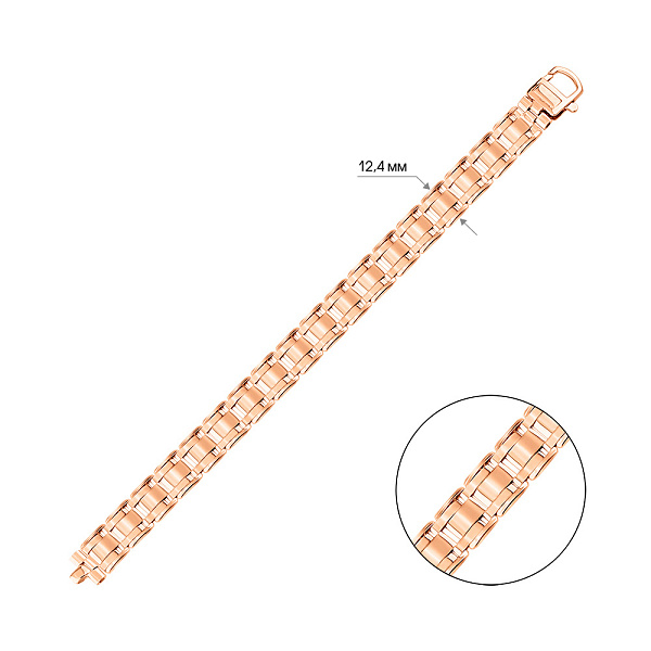 Браслет з червоного золота (арт. 3261198) – зображення 3