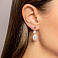 Серебряные серьги-пусеты с крупным жемчугом (арт. 7518/6250жб) – изображение 2