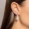 Серебряные серьги-пусеты с крупным жемчугом (арт. 7518/6250жб) – изображение 2