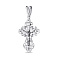 Серебряный крестик с фианитами  (арт. 7504/2-0086.0.2) – изображение 1