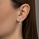 Серьги из белого золота с фианитами (арт. 112400б) – изображение 2