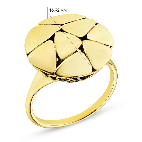 Золота каблучка Francelli (арт. 154715ж) – зображення 2